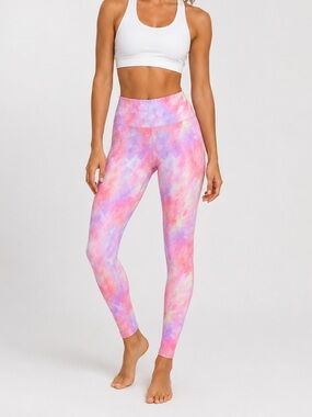 Zyia Full Length Rainbow Tie Dye Legging Yoga Pants Size 4